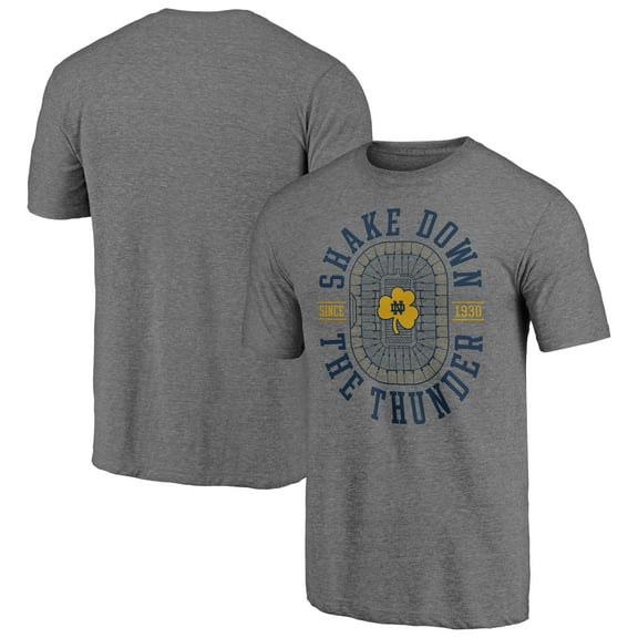 Men's Heather Gray Notre Dame Fighting Irish Handbook Tri-Blend T-Shirt