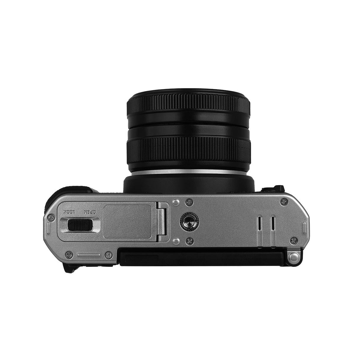Yashica FX-D 100 13MP 4K Ultra HD Digital Film Simulation Camera, Black/Silver