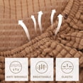 thumbnail image 4 of unbranded 1Ud Funda Para Asiento De En Poliéster Marrón Y Decora Tu Oficina, 4 of 6