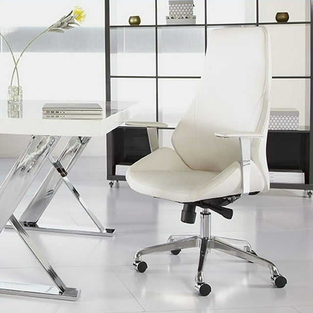 Eurostyle Bergen High Back Office Chair in White