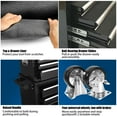 thumbnail image 5 of Odaof 8-Drawer High Capacity Rolling Tool Chest with Lock, Tool Storage Cabinet Removable Portable Box with Sliding Drawers and 4 Wheels for Garage Warehouse(Black), 5 of 7
