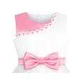 thumbnail image 4 of Girls Dress Bow Tie Pink White Color Contrast Lace Flower 12 Years, 4 of 7