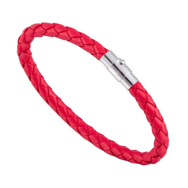 Wartleves Conjuntos de pulseras de pareja Panova Conjunto de pulseras de pareja, cierre magnético trenzado❀