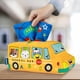 thumbnail image 3 of Juguetes de caja de pañuelos para bebés, educación temprana con 8 colores, juguete sensorial relleno para de 6 a 12 . Autobús escolar CUTICAT juego sensorial, 3 of 8