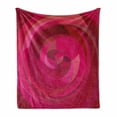 thumbnail image 1 of Hot Pink Soft Flannel Fleece Throw Blanket, Rose Inspired Abstract Vortex Swirls Shapes in Pinkish Pastel Colors, Cozy Plush for Indoor and Outdoor Use, 50" x 60", Hot Pink Magenta Pink, by Ambesonne, 1 of 6