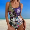 thumbnail image 2 of Invader Zim One-Piece Swimsuit Women Print Bathing Suit Swimwear Beach Outfit Swim Suits XL, 2 of 7
