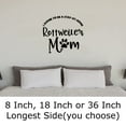 thumbnail image 2 of Stay At Home Rottweiler Mom Dogs Funny Wall Decals for Walls Peel and Stick wall art murals Black Large 36 Inch, 2 of 2