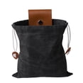 thumbnail image 4 of Bolsa de lona plegable con cordón para recolectar frutas, ideal para acampar y hacer senderismo. negro, 4 of 8