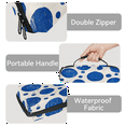 thumbnail image 4 of Herdesigns Blue Carry Case Compatible with Nintendo Switch 2, with 20 Game Card Slots, Polka Dots Portable Travel Carrying Case Pouch for Accessories & Games, 4 of 8