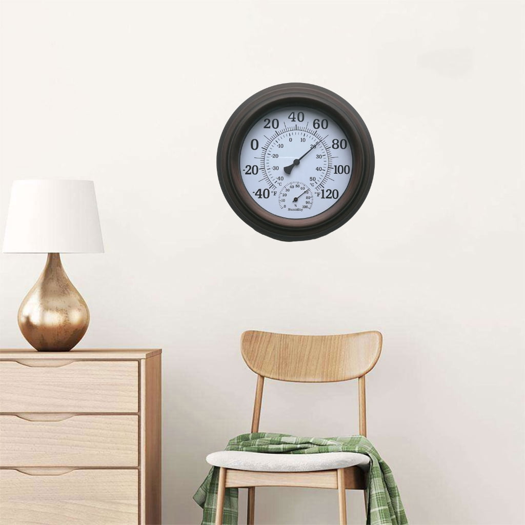 Indoor Outdoor Large Number Wall Hygrometer Hanging Hygrometer Garden Decoration