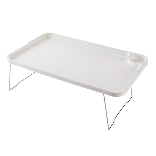 Fiudx Escritorio Plegable para Portátil, Mesa de Cama Multifuncional Portátil, Marco de Aleación de Aluminio, Diseño Compacto, Fácil de Instalar, Ideal para Oficina, Dormitorio y Estudio, Tamaño 49,8