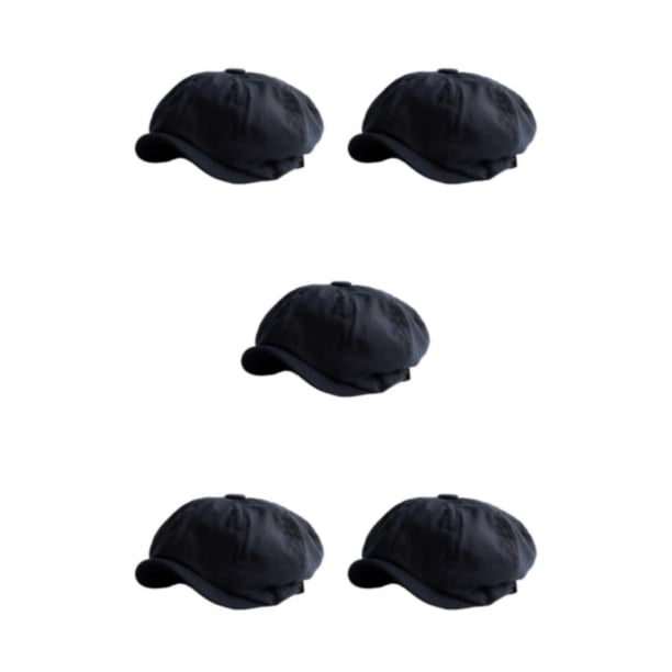 Sonducket Colección de gorras Newsboy Accesorios modernos y cómodos para hombres modernos Gorro plano Gorra negra 4XL (61-63 cm) Type2 NO2