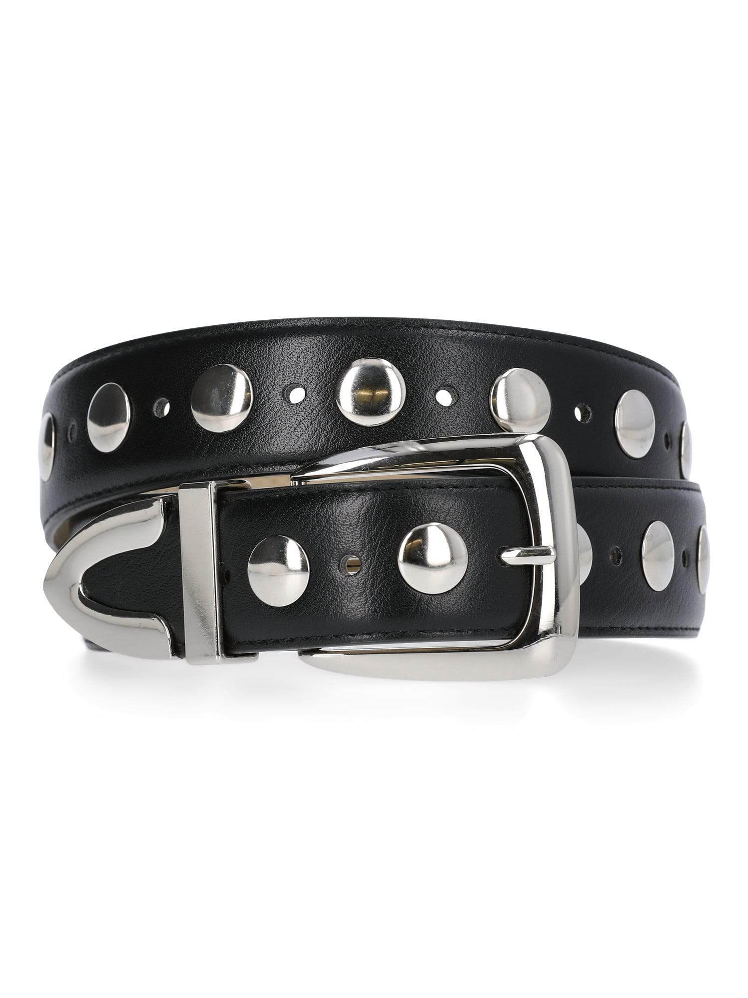 NEW B.BELT women\'s starleen leather belt in anthracite silver BKE Western Star Stud Belt - Women main image 2