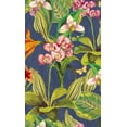 thumbnail image 1 of Blue & Pink Hand Painted Orchids Floral Wallpaper R8143, 1 of 2