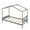 Gray, variant on Bellemave Twin Size House Bed, Wood Montessori Bed with Headboard and Footboard, Spacious Under Twin Bed Space,No Box Spring Needed (Gray)