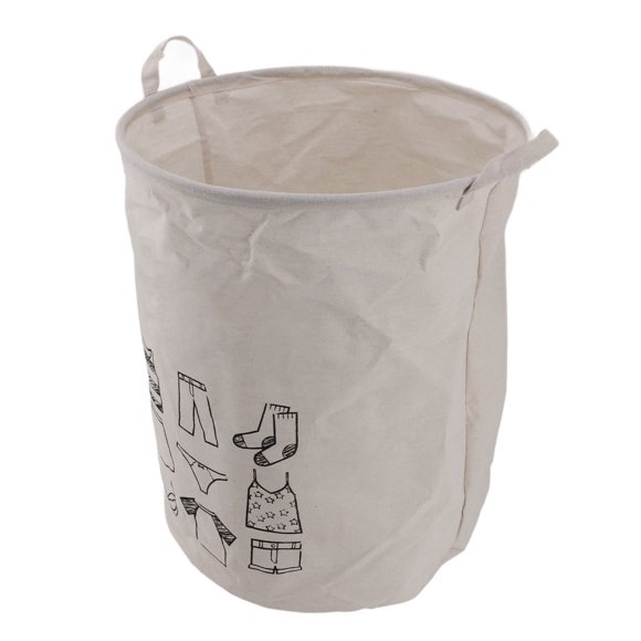 Foldable Laundry Basket Large Capacity Cotton Linen Fabric Hamper, Multifunctional Storage for Bathroom Bedroom Home