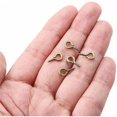 thumbnail image 4 of Mini ganchos para ojos, 600 piezas de ganchos para ojos roscados, ganchos para ojos roscados, ganchos para ojos roscados de acero inoxidable para manualidades y fabricación de joyas, 4 of 5
