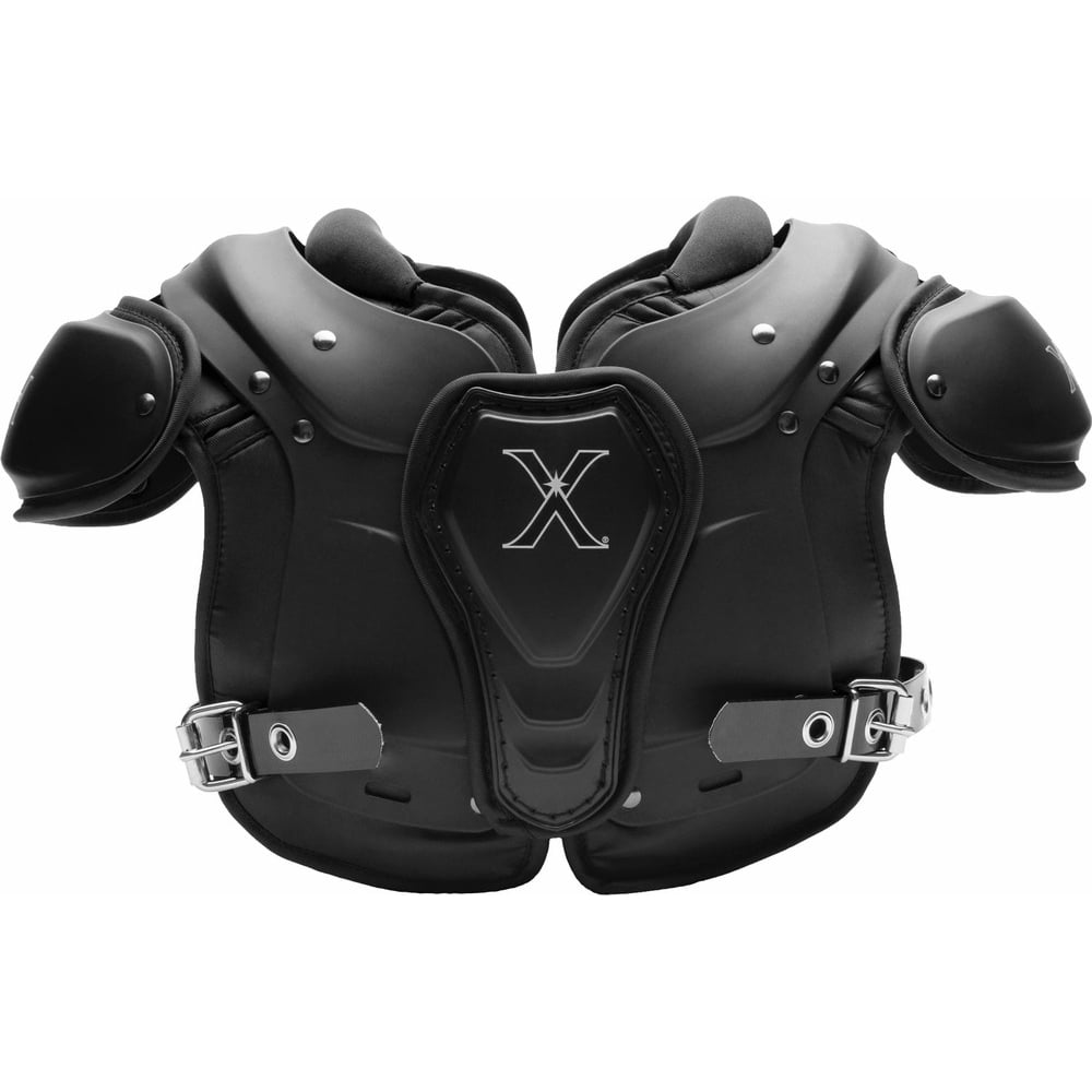 battle backplate on xenith shoulder pads