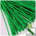 thumbnail image 3 of Chenille Sparkly Stems, Pipe Cleaner, 12-in (30-cm), 10-pc, Emerald Green, 3 of 4