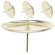 thumbnail image 1 of 4 Uds. Soporte de fijación de velas con plato de vela de pilar de Metal soporte de fijación de velas de corona, 1 of 6