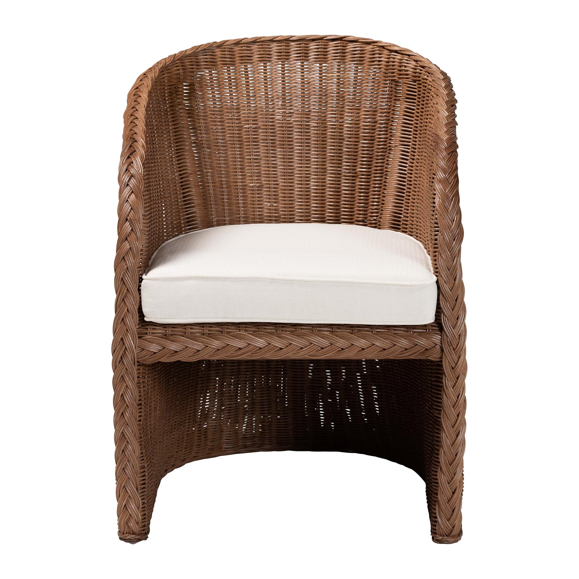 bali & pari Memphis Boho Arm Chair, Peanut Brown