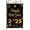 Black and Gold, variant on New Years Flag,Happy New Year Garden Fireworks Flag 28x40 Inch Double Sided Printing Season Flags for New Year