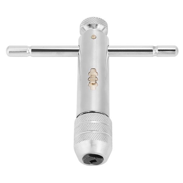 Llave de trinquete con mango en T ajustable M3 M8 / M5 M12 para juego de machos y terrajas (M5 M12)