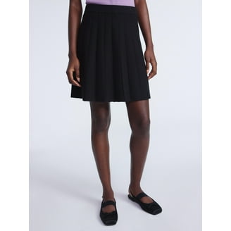 Scoop Women's Faux Leather Pleated Midi Skirt, Sizes XS-XXL