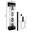thumbnail image 3 of Outdoor Solar House Number Plate Plug-In Door Light Wall Lamp Digital Waterproof Villa Address Sign, 3 of 9