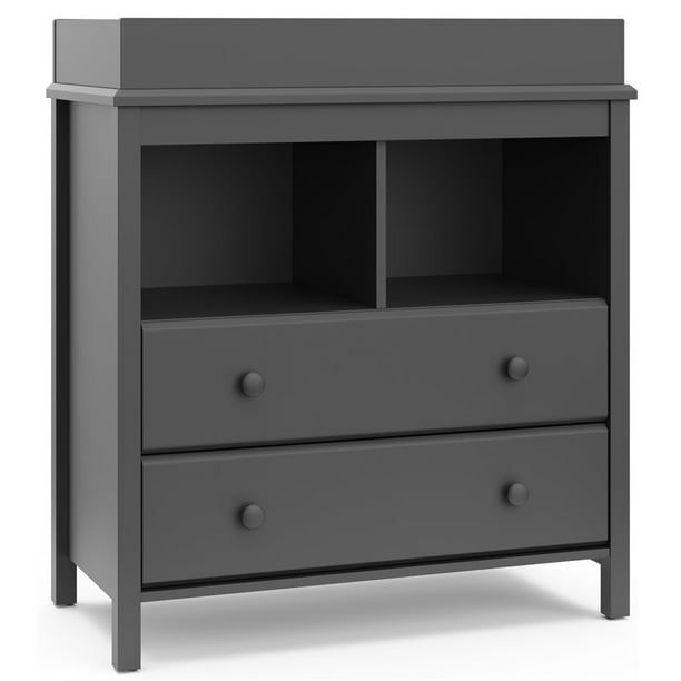 Storkcraft Alpine 2 Drawer Changing Table Dresser by Storkcraft, Gray