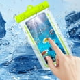 thumbnail image 4 of SHENGXINY Waterproof Phone Pouch Clearance Large Transparent Mobile Phone Waterproof Case Diving Swimming Mobile Phone Pouch 30 Meters IPX8 Waterproof Green, 4 of 9