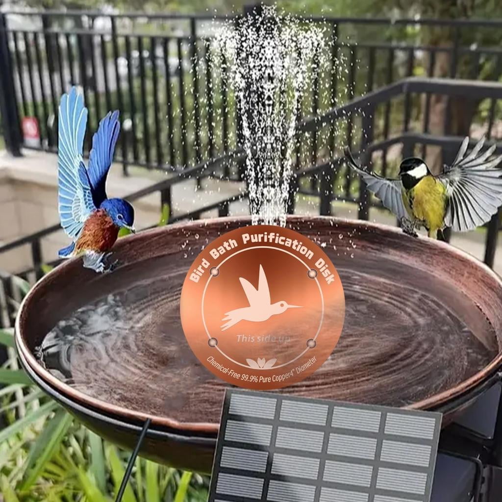 Yihuala Heavy Duty Copper Bird Bath Disc Prevents Growth Without 4 Inch Diameter