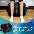 thumbnail image 3 of Masajeador de pies y pantorrillas Cloud Massage Shiatsu con calor negro, 3 of 9