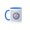 Blue/White, variant on 3drose, 3rd Base, 11oz Mug