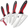 thumbnail image 1 of Myvit Ceramic Knife Set Kitchen Chef Knife 4-Pack Fruit Paring Knives,3",4",5",6", 1 of 7