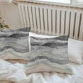 thumbnail image 5 of Abstract Grey Outdoor Pillow Covers Pack of 2 Gradient Beach Ocean Wave Oil Painting Waterproof Throw Pillow Covers Decorative Cushion Cases for Patio Garden Tent Balcony Couch 24x24 inch, 5 of 8