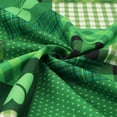 thumbnail image 5 of St. Patrick’s Day Tablecloth, Green Lucky Shamrock Table Cloth, Buffalo Plaid Checkered Tablecloths, Four Leaf Clovers Waterproof Tablecloth Rectangle for Dinner Party Decoration, 60 x 120 inch, 5 of 6