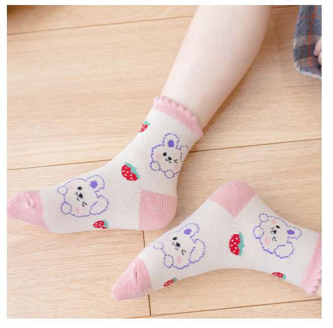 5 pairs of children's lace socks girls princess socks white dance socks bow  with diamonds at Rs 1089.99, Kids Fashion Clothing