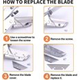 thumbnail image 5 of Mitre Scissors 45° - 135° with 10 Replacement Blades for Cutting PVC Wood Plastic Rubber Multi-Angle Trunking Scissors, 5 of 5