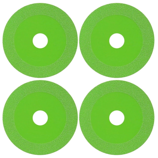 Disco de Corte DiskGlas 4 Pzas Orificio 2cm Ø 10cm Espesor 0.1cm Diamante Verde.