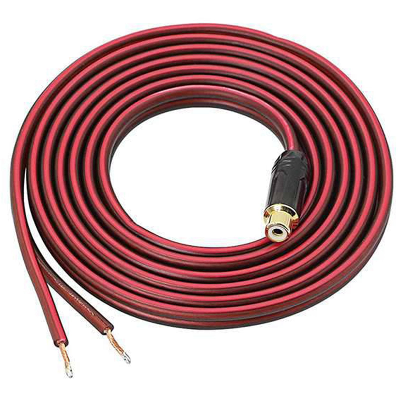 RCA Speaker Cable Bare Wire Speaker Wire to RCA Plug, Replace RCA Plug Connector Adapter to Bare