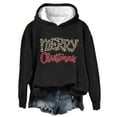 thumbnail image 4 of 2024 New Womens Fashion in Clearance Merry Christmas Fashion Woman Hoodied Long Sleeve T-Shirt Printing Loose Blouse Tops Hoodies Coats Gifts for Women, Black L, 4 of 4