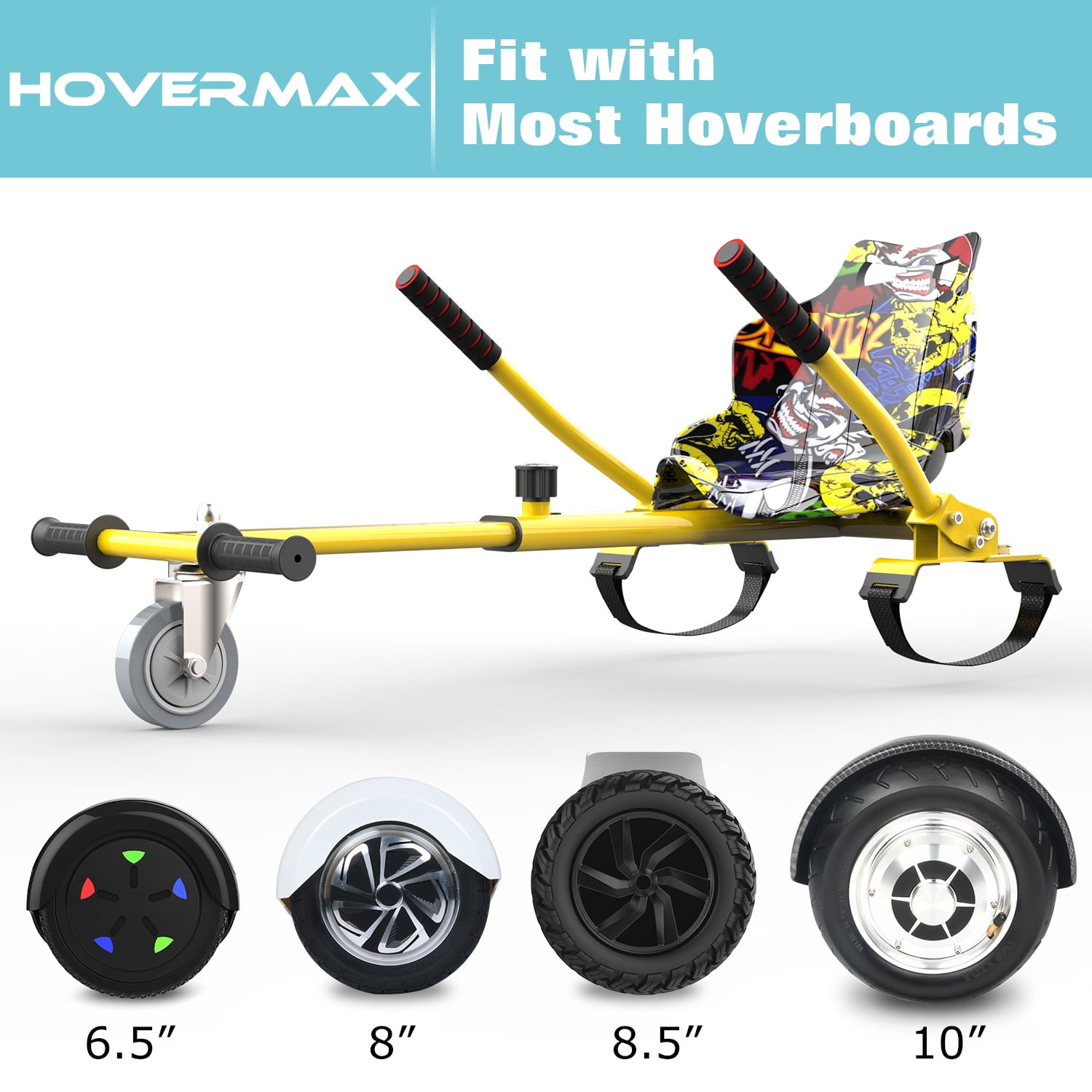 Evercross Hoverboard Seat Attachment Transforms hoverboard into order a hoverkart