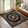 thumbnail image 6 of ZENELESS 3x5ft Washable Area Rugs,Low Pile Non Slip Carpet, Modern Printed Carpet for Bedroom Entryway,Living Room Entryway, Dining Room Entryway Black, 6 of 9