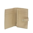 thumbnail image 4 of Pre-Owned Saint Laurent 505011 Women's Leather Middle Wallet (bi-fold) Beige (Good), 4 of 14