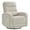 Camel-Chenille, variant on Aemeios Swivel Chenille Rocker Glider Manual Rocking Recliner with Pockets, White