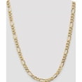 thumbnail image 2 of 10K Yellow Gold 7.3mm Semi-Solid Figaro Chain (24 X 7.3) Made In South Africa 10bc97-24, 2 of 5