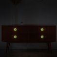 thumbnail image 6 of PhooArto Galaxy Pug Dog Donuts 4 PCS Crystal Glass Cabinet Knobs, Drawer Kitchen Cabinets Dresser Cupboard Wardrobe Pulls Handle - Glowing in the Dark, 6 of 7