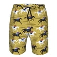 thumbnail image 3 of Balery Horsemen In Horseraces Traje de Baño Estilo Hawaiano para Hombre, Shorts de Secado Rápido con Bolsillos-Large, 3 of 6