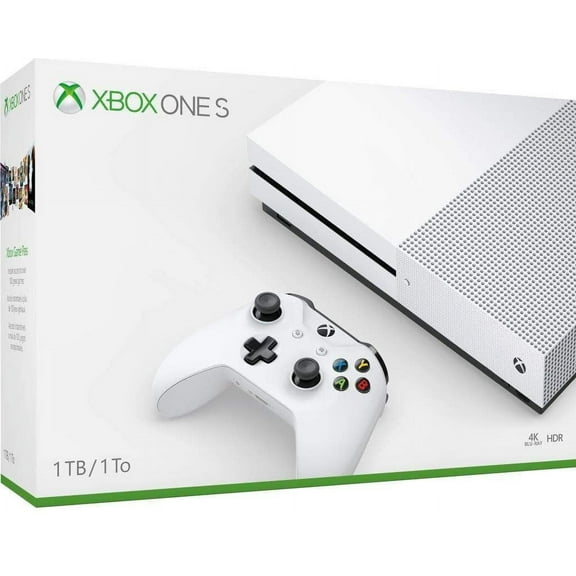 Pre-Owned Used Xbox One S Console with Xbox One Wireless Controller 1TB - Columbia, White